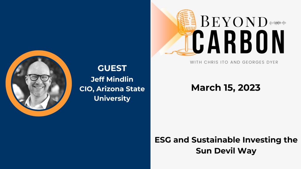 ESG investing with Jeff Mindlin of ASU.