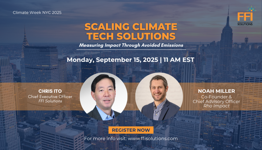 FFI Climate Solutions Webinar - Rho Impact Avoided Emissions